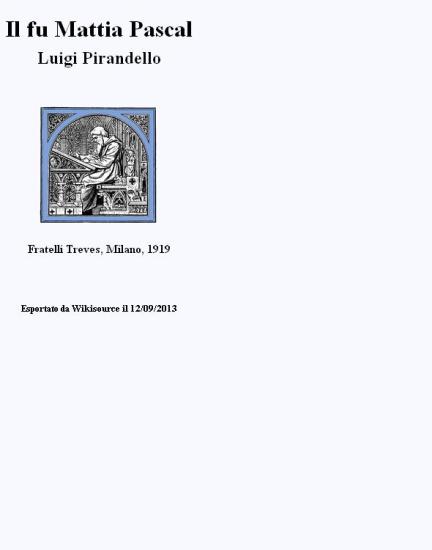 Il fu Mattia Pascal